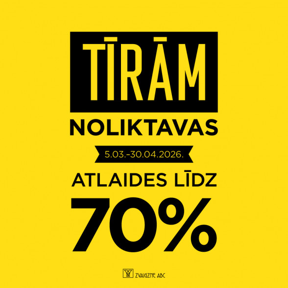  ZVAIGZNE ABC grāmatnīca noliktavas tīrīšana 05.03.- 30.04.2026.